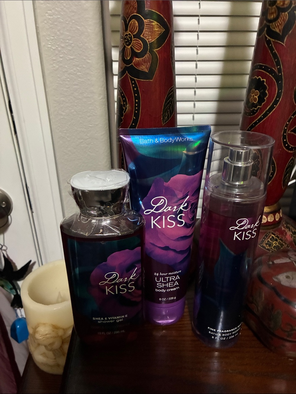 Bath & Body Works Dark Kiss Trio in Deep Purple and Blue
